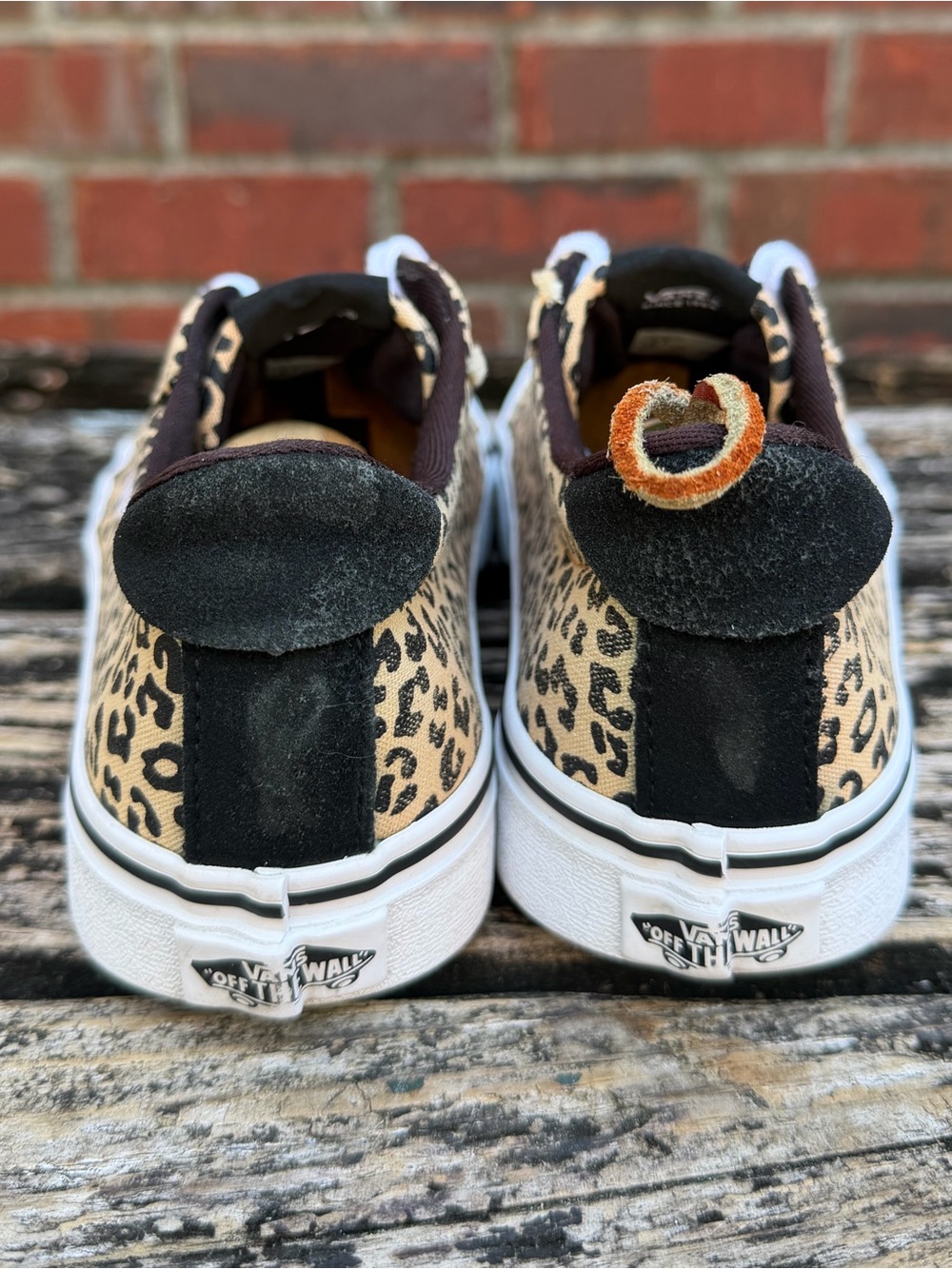 Vans Sport Vulc Women’s Sz 8.5 Lace Up VN0A5ELC36I Cheetah Print Skate Shoes X1 - Picture 6 of 14